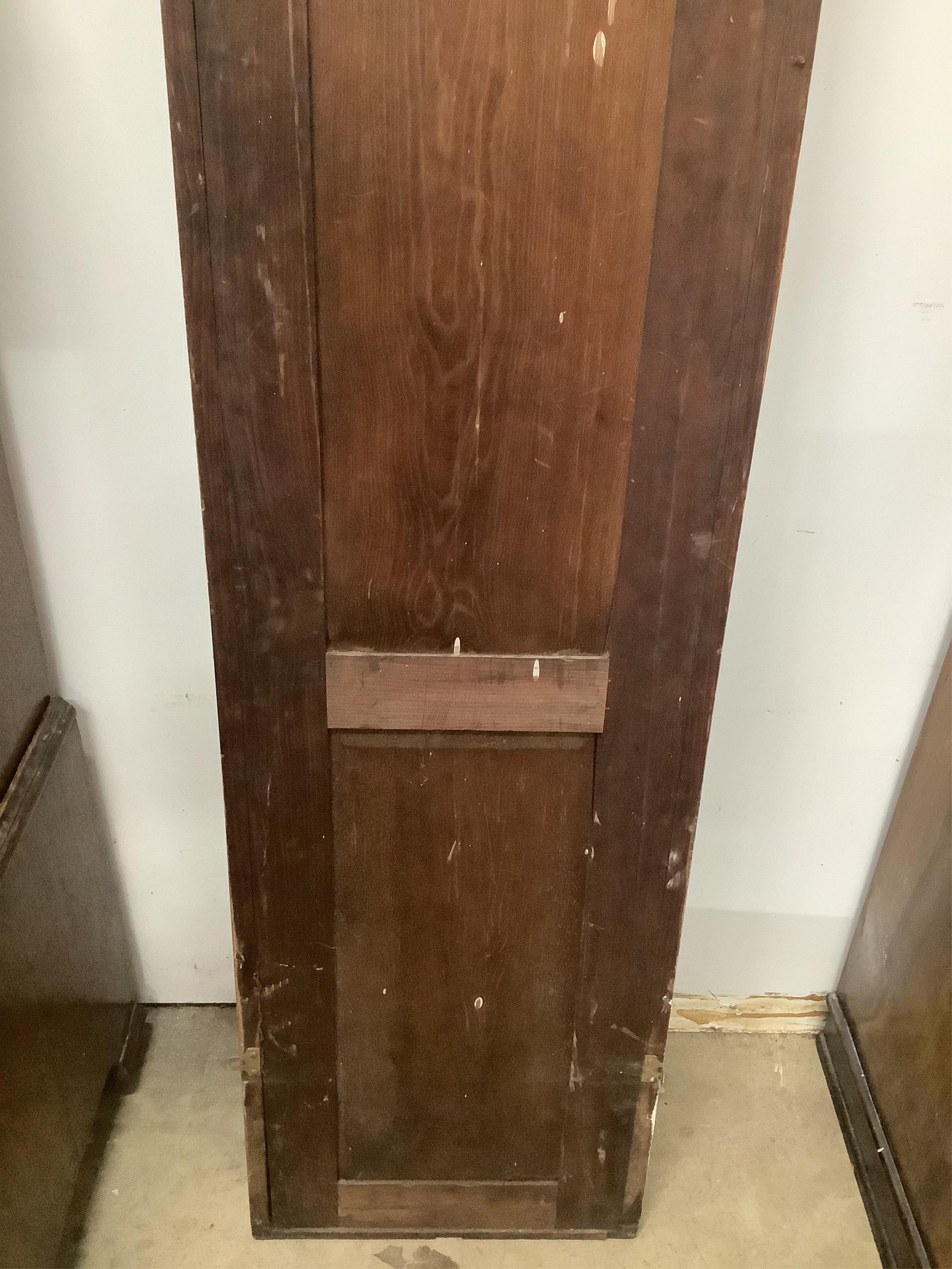 A Victorian rectangular giltwood robing mirror, width 46cm, height 216cm. Condition - fair